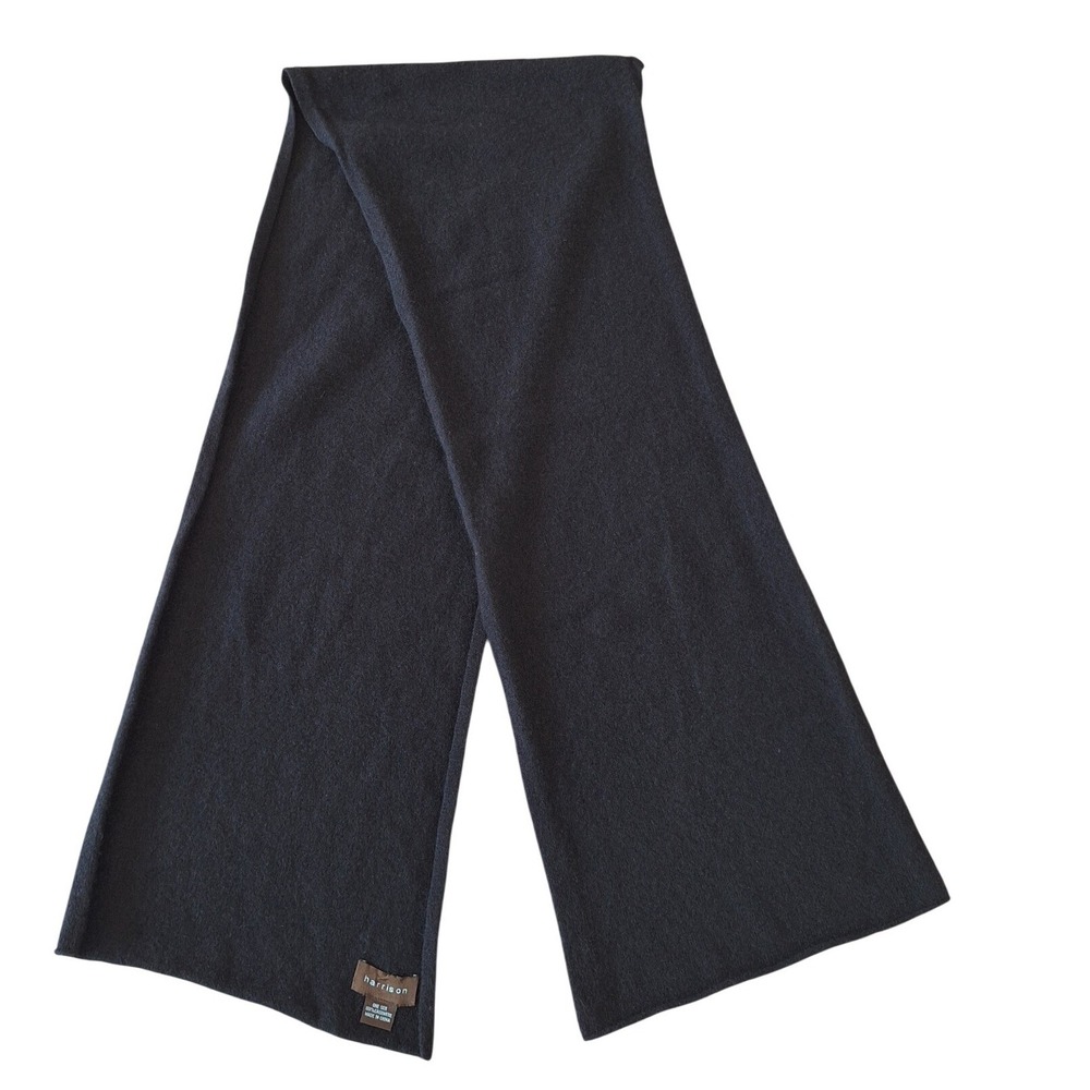 Harrison Black  cashmere scarf‎